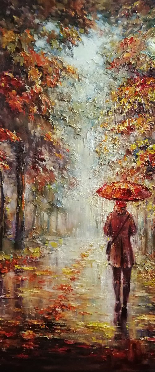 Rain in the park by Artem Grunyka