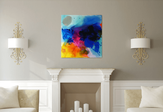 Large abstract painting