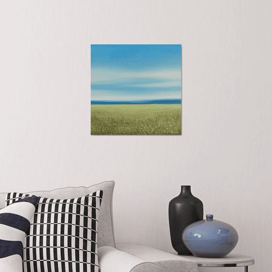 Green Grass - Blue Sky Landscape