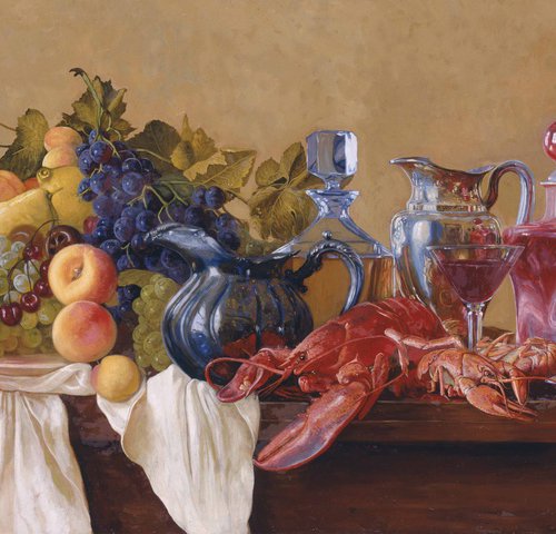 Still Life with Lobster by Simon Kozhin