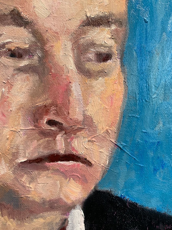 Oil Painting Elon Musk By Ryan Louder Artfinder