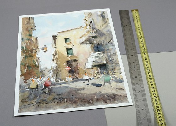 Padova, urban watercolor.