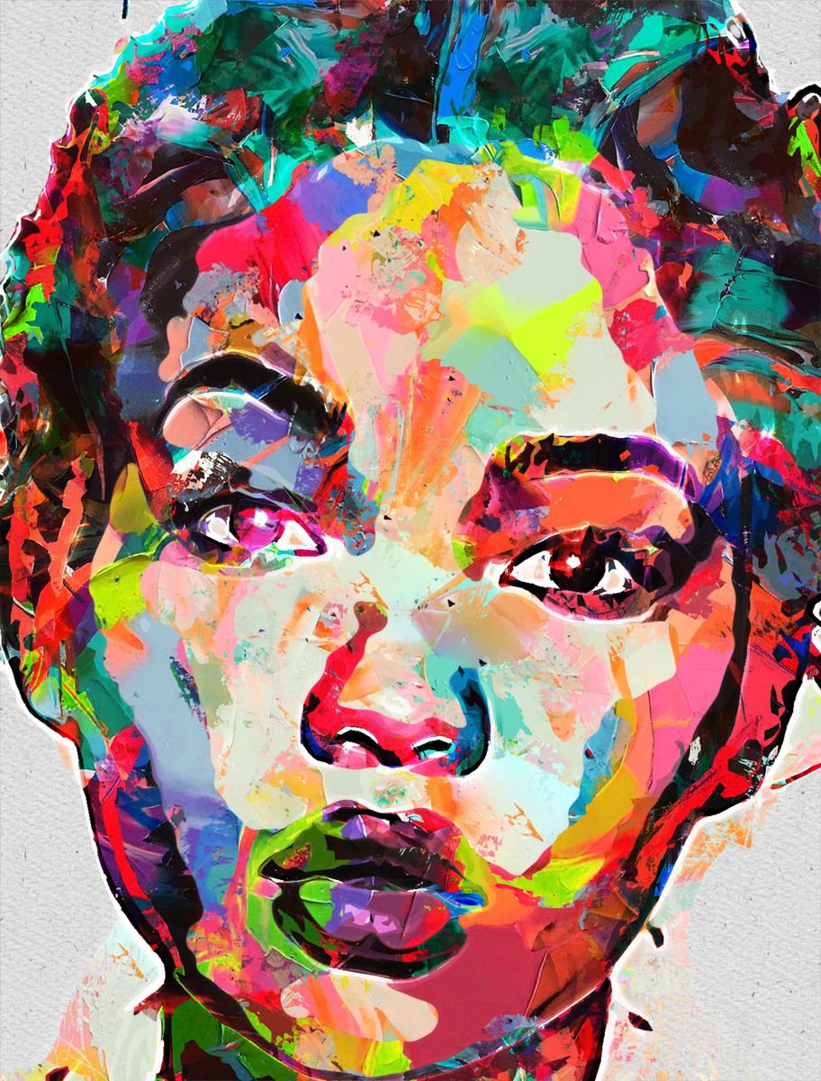 Illustrative Portrait Photograph By Srdjan Jevtic, 30 X 39", True Colors #1, Original Artwork