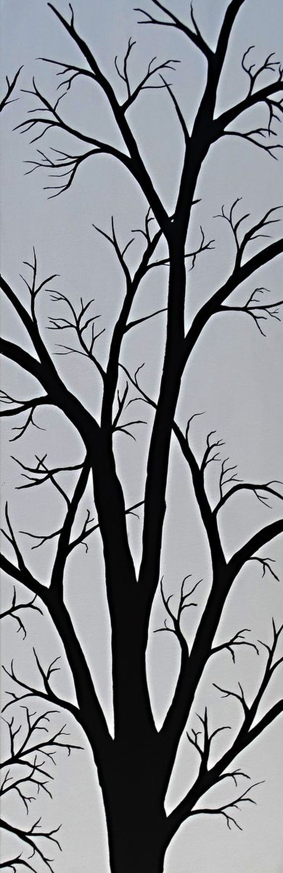 Tree silhouettes triptych
