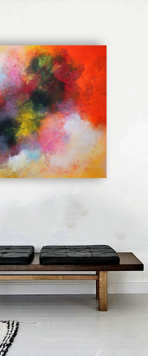 100x100cm. / Abstract art / Episode 35 by Alex Senchenko