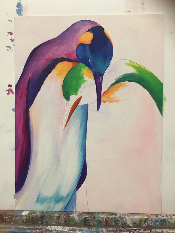 The Emperor Rainbow Penguins