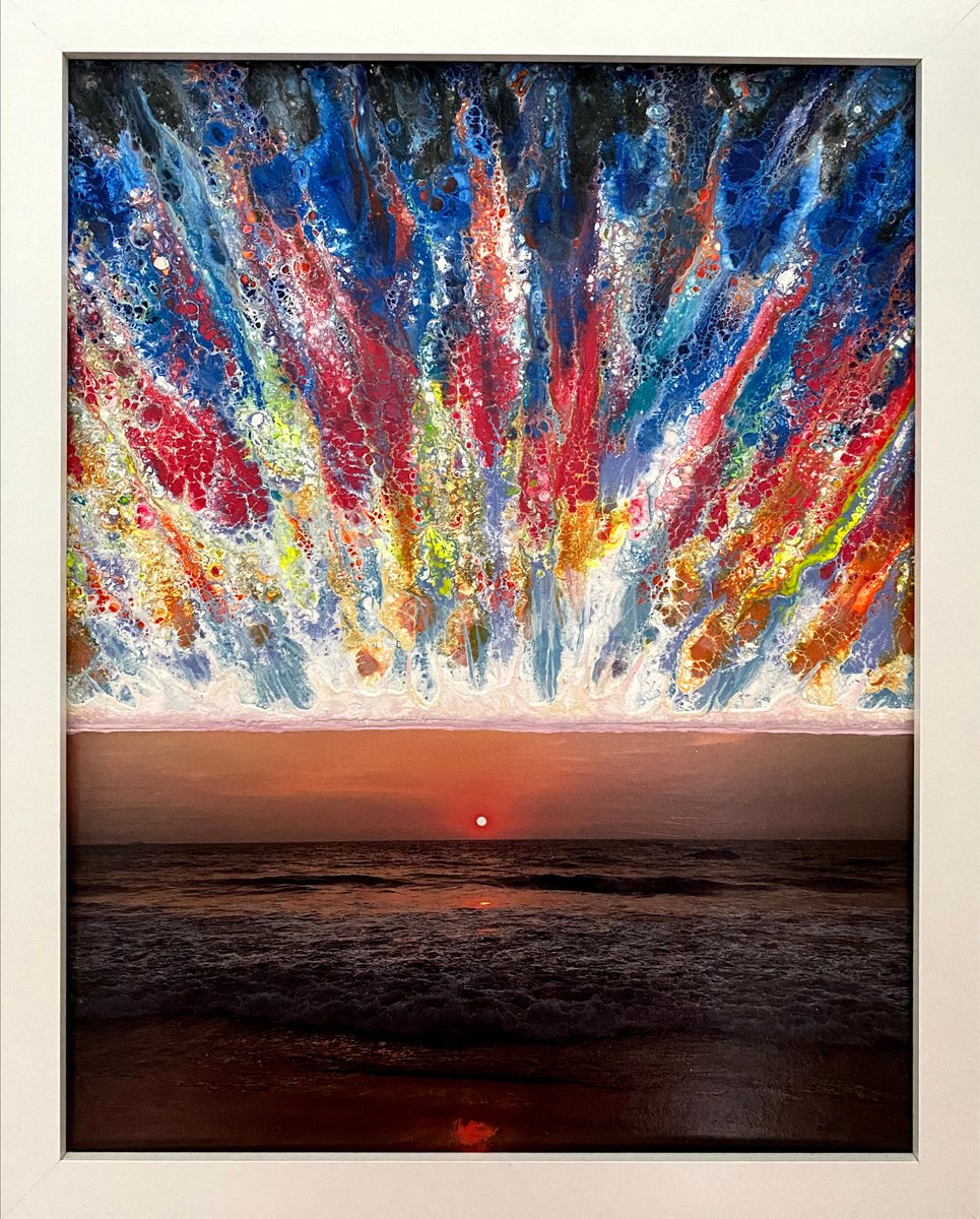 Landscape Painting By Stefano Pallara, 12 X 15", Kiss The Time That Goes Away N.6, Original Artwork