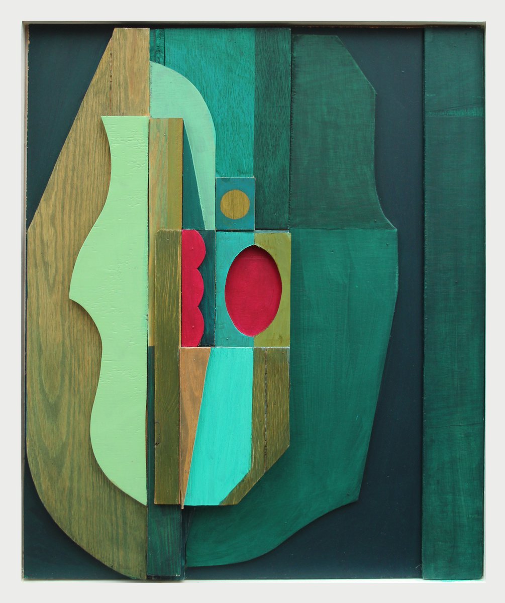 Relief with Red Oval by Liam Hennessy