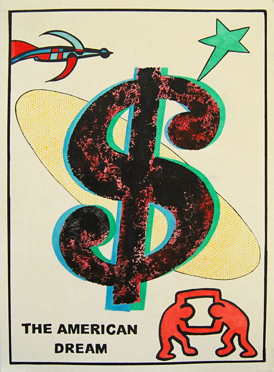 The American Dream, inspired by Warhol and Haring by W Step