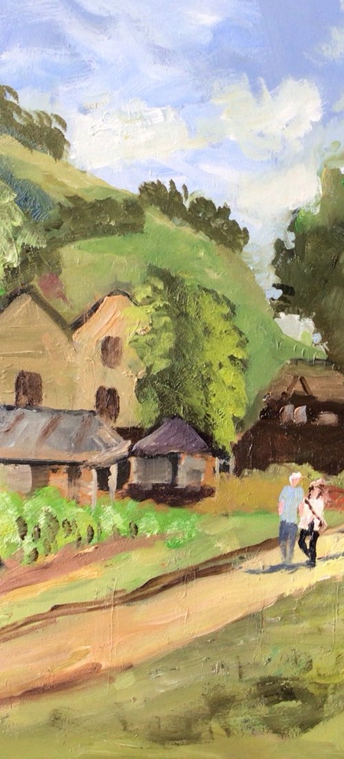 Vineyard in Surrey by Julian Lovegrove Art