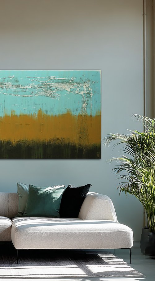 Landscape Turquoise Camel by Ronald Hunter