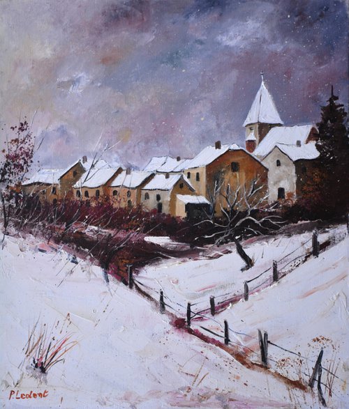 Snow in Awagne by Pol Henry Ledent