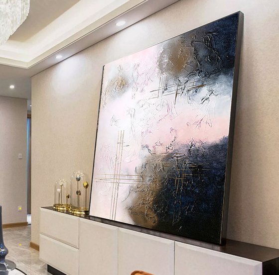 Auric Veil Pink Gold Navy