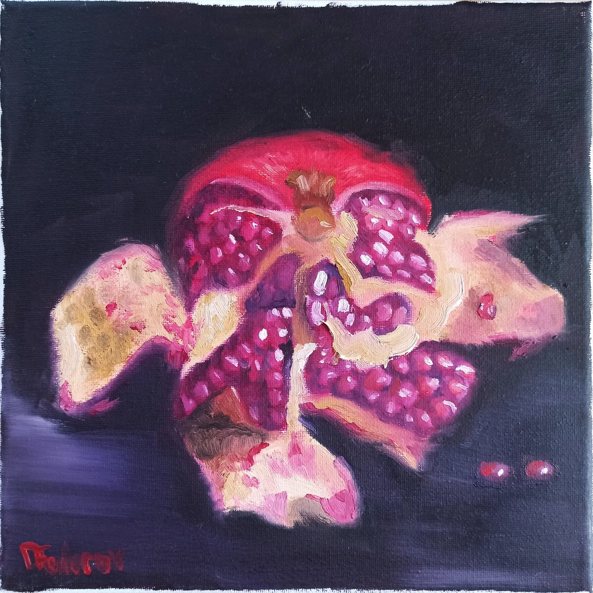 Still life with pomegranate by Dmitry Fedorov