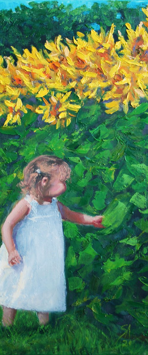 Sunflowers... /  ORIGINAL PAINTING by Salana Art