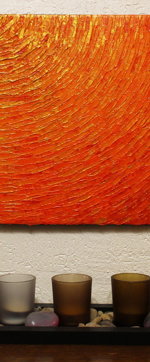 Quarter of orange shine by Jonathan Pradillon