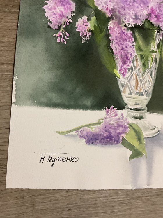 Bouquet of lilacs, flowers