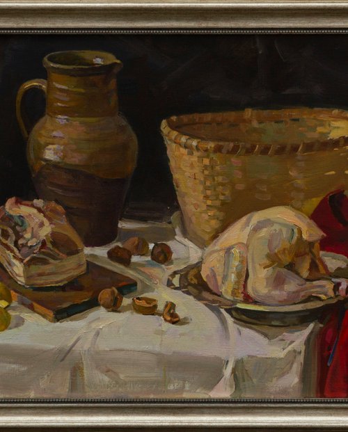 Still life with meat by Igor Sventitski