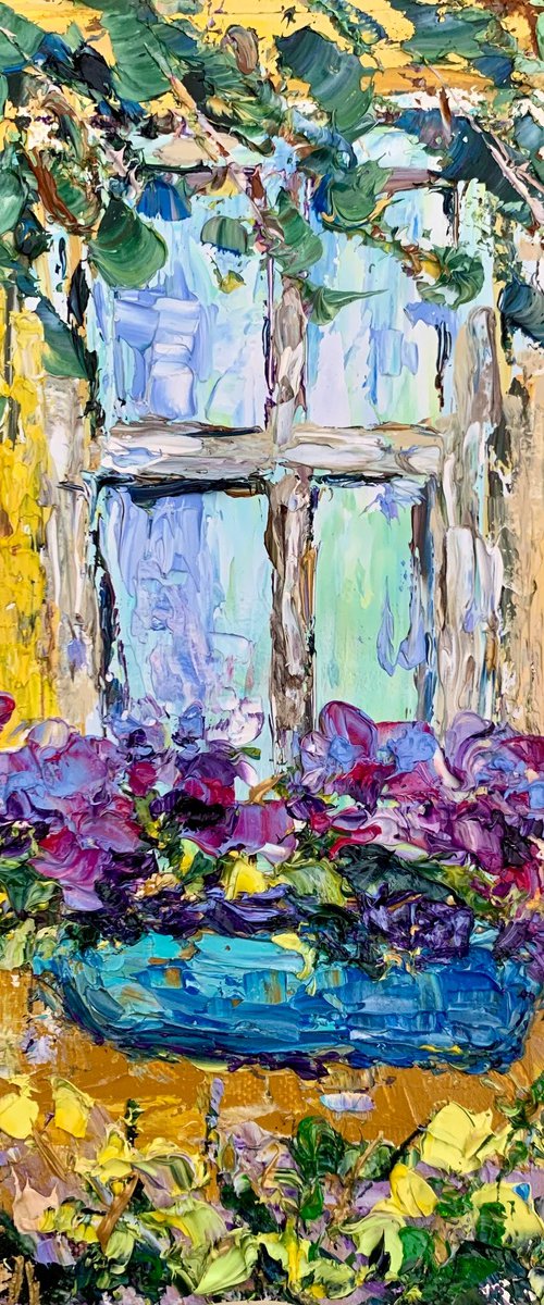 Window in bloom by Vilma Gataveckienė