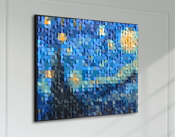 Wooden Art "The Starry Night"