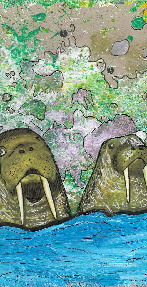 Two Walruses by Pavel Kuragin