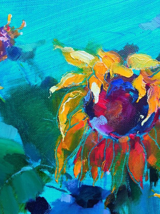 Sunflower.    Sunny day