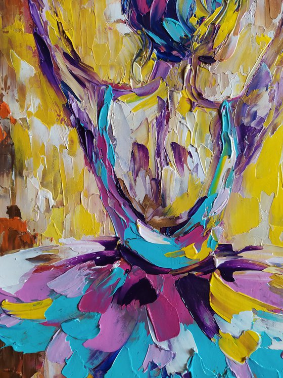 To new achievements - ballerina,  ballerina oil painting, ballet, ballet oil painting, woman body, ballerina tutu,  ballet dancers, ballet oil painting, woman oil painting