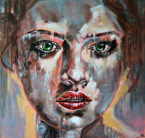 Shining- Abstract Portrait by Misty Lady - M. Nierobisz