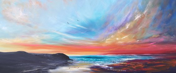 Summer Rhythms - seascape, emotional, panoramic