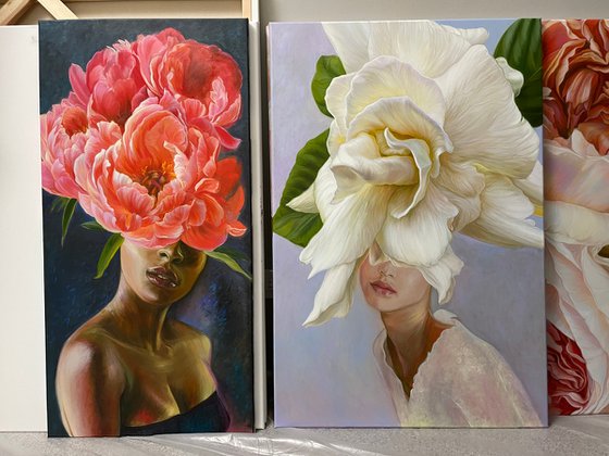 Portrait and gardenia