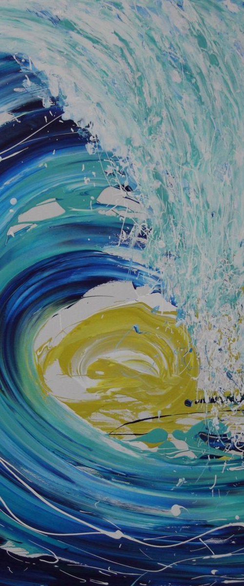 Wave Series - Sunlight Through The Wave by Annette Spinks