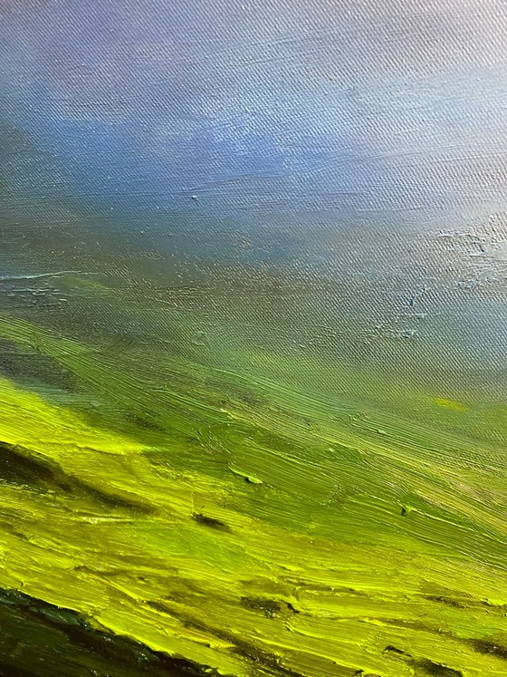 "Near the hill"100cm x70 cm,2023