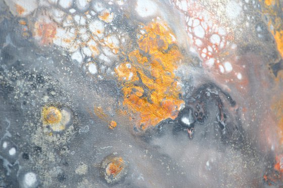 Neutral VI 140X70cm Gold and Silver Effect