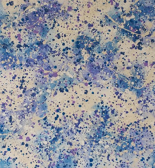 Abstract acrylic painting by M.Y. by Max Yaskin