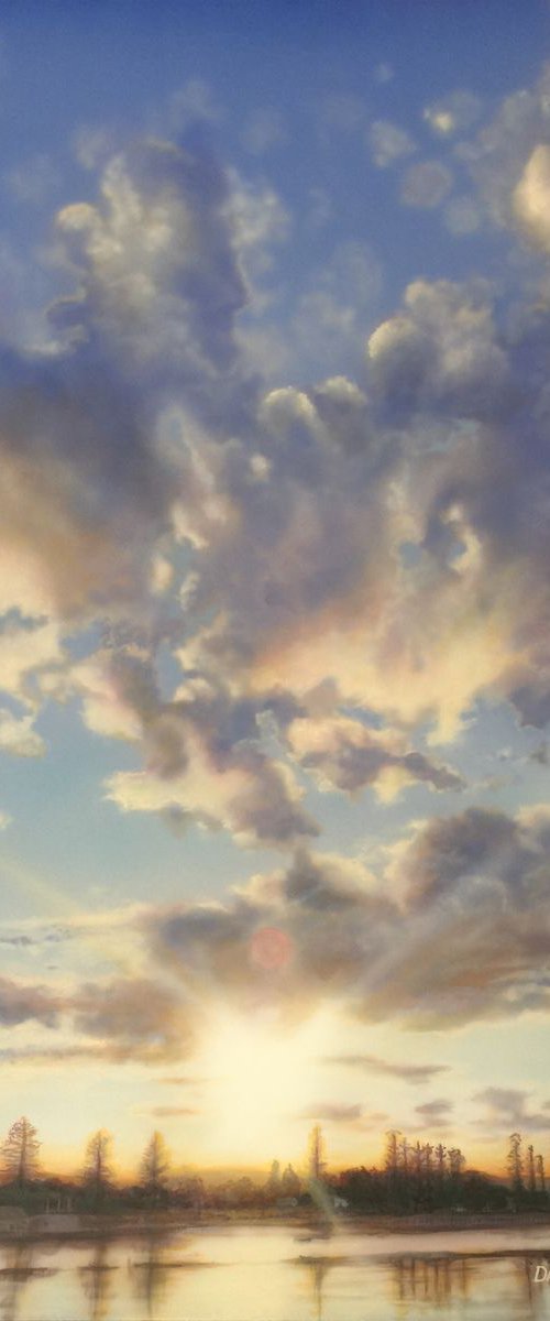 Lakeside Coalescence (69.5 x 96cm) by David Tracey