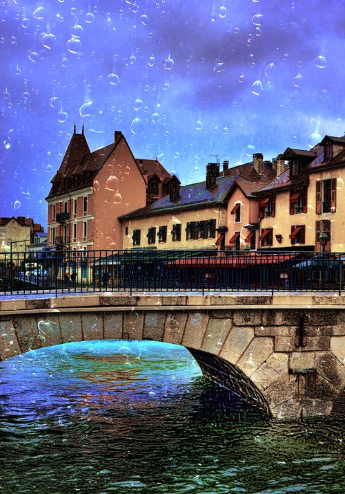 " Rainy evening. Annecy. France "  Limited Edition 1 / 15 by Dmitry Savchenko
