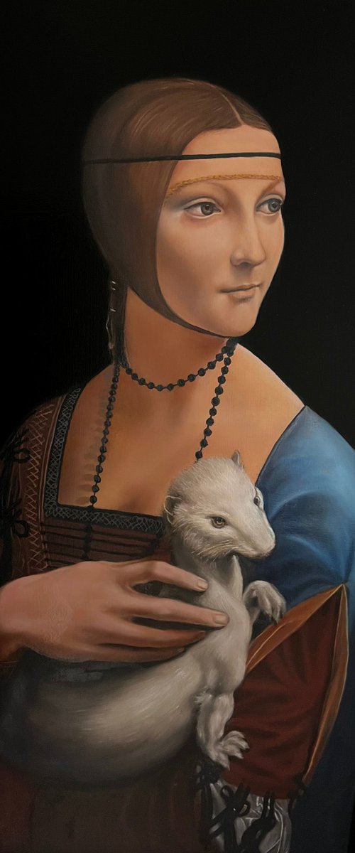 Lady with an Ermine: Master Recreation by Angelo Di Carlo