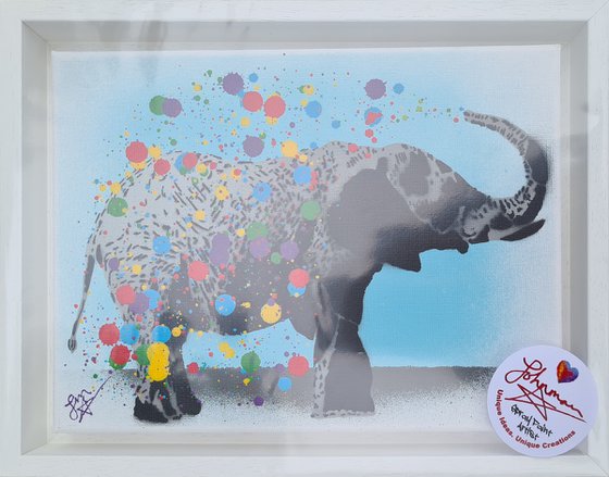 Naughty Elephants Squirt Paint