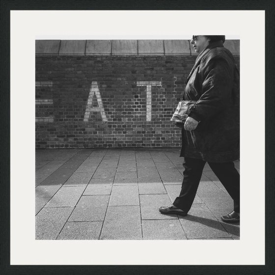Eat, 21x21 Inches, C-Type, Framed