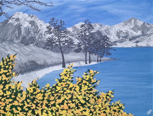 Gorse at Crummock Water, The Lake District by Sam Martin
