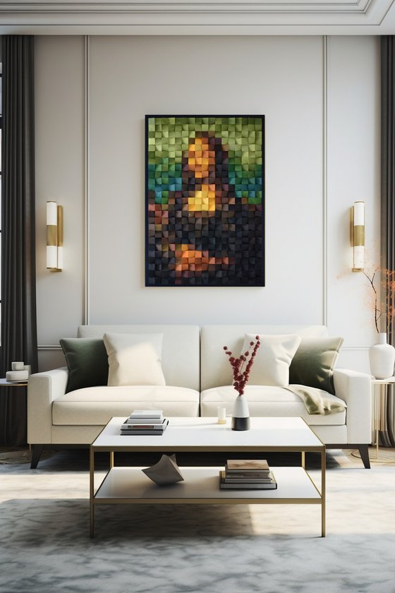 Wooden Art "Mona Lisa"