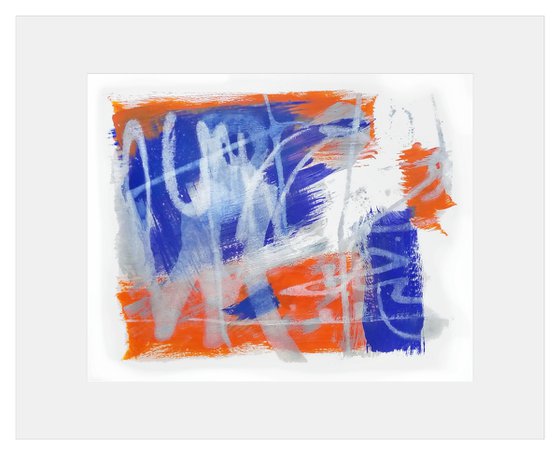 Orange and blue abstraction 2