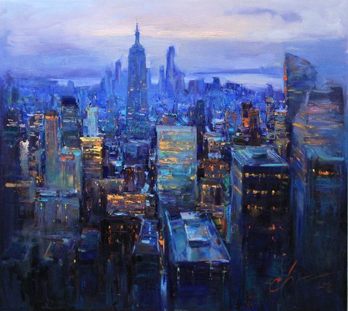 Evening of New York by Sergei Chernyakovsky