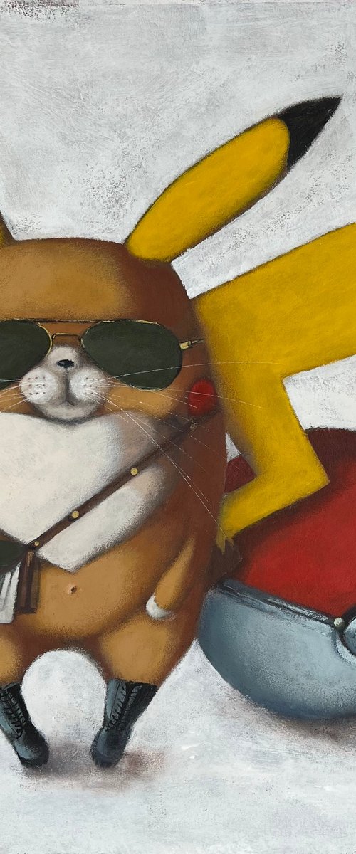 Pikachu cat by Olesya Izmaylova
