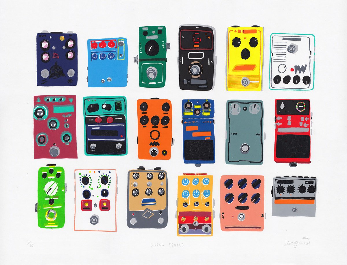 Guitar Pedals by Hannah Forward