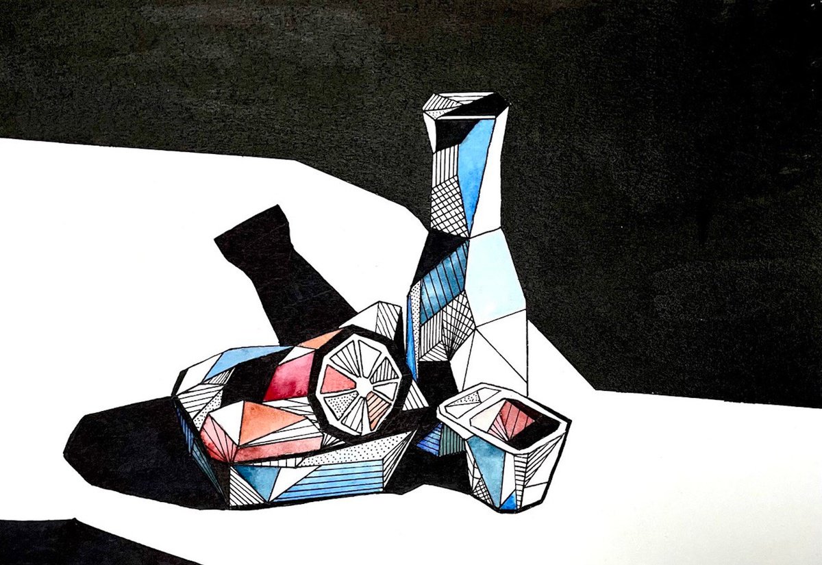 Geometrical still life by Hanna Denysenko