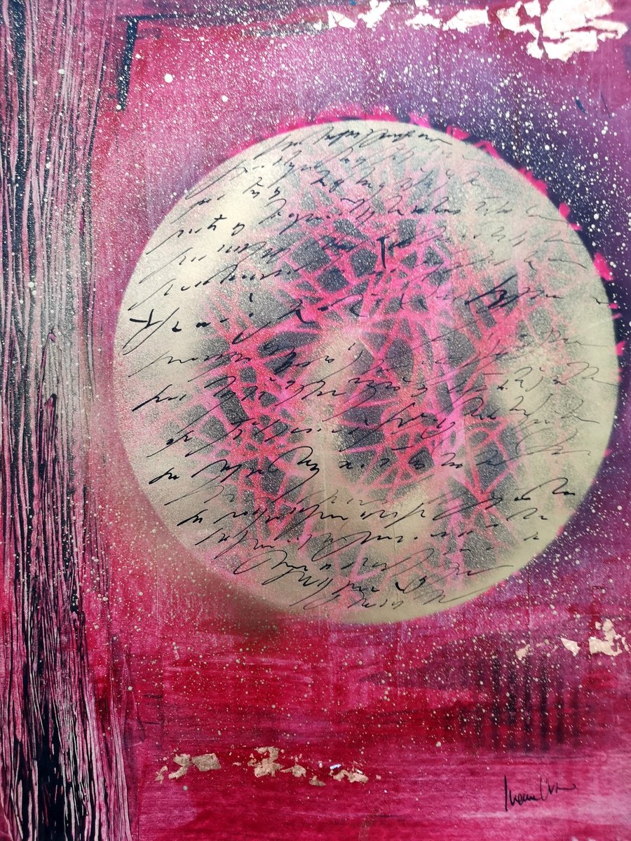 Abstract Drawing By Ivana Urso, 13 X 19, Echoes Without Words Vi, Original Artwork