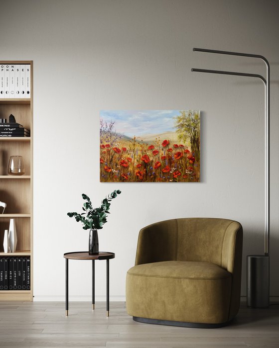 Poppies in the heart