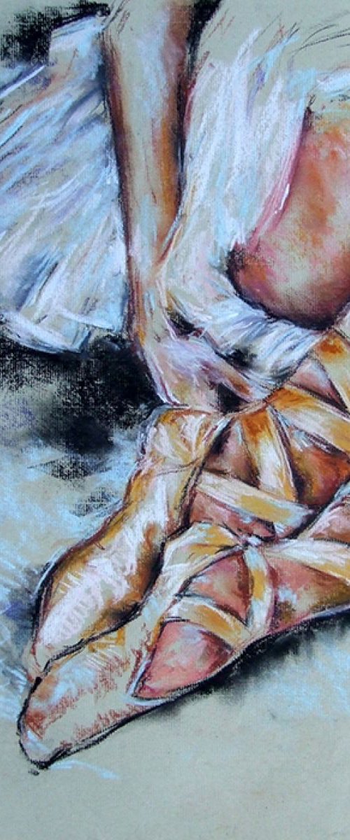 Ballet shoes / Pastel by Anna Sidi-Yacoub