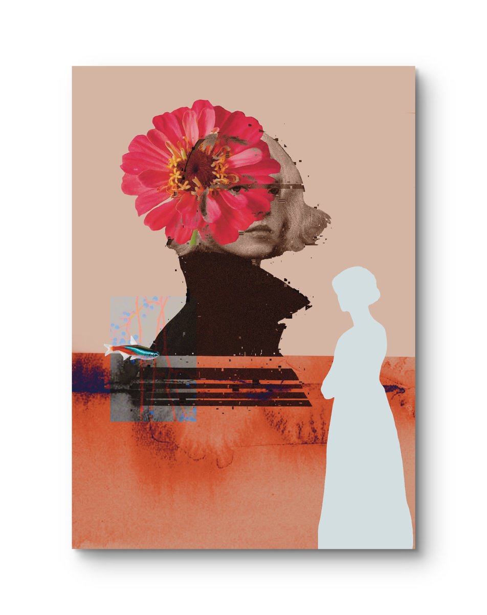 Surrealistic Portrait Giclee Print By Alina Lobanova, 17 X 23, Aesthetics Introspection, Original Artwork